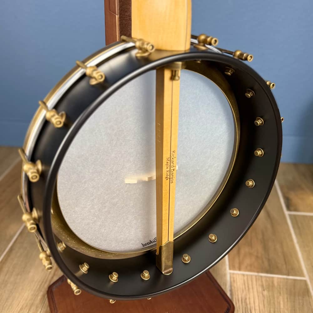 Rickard Maple Ridge 12" Banjo with Antiqued Brass Hardware Rickard 5 String Banjos