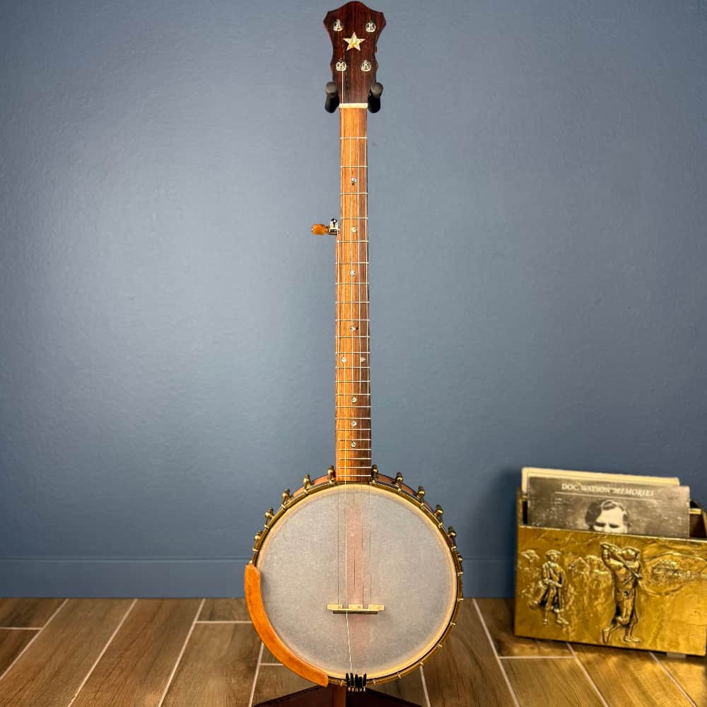 Starr Limited Edition 11" Cherry Rolled Brass Tone Ring 5-String Openback Banjo Starr Banjos 5 String Banjos