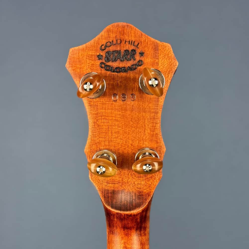 Starr Limited Edition 11" Cherry Rolled Brass Tone Ring 5-String Openback Banjo Starr Banjos 5 String Banjos