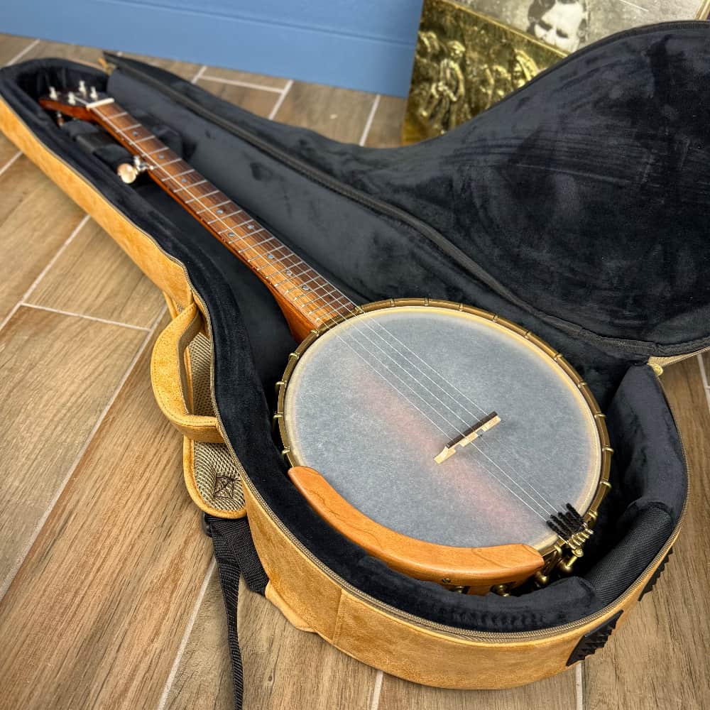 Starr Limited Edition 11" Cherry Rolled Brass Tone Ring 5-String Openback Banjo Starr Banjos 5 String Banjos