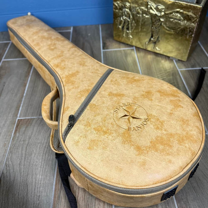 Starr Limited Edition 11" Cherry Rolled Brass Tone Ring 5-String Openback Banjo Starr Banjos 5 String Banjos