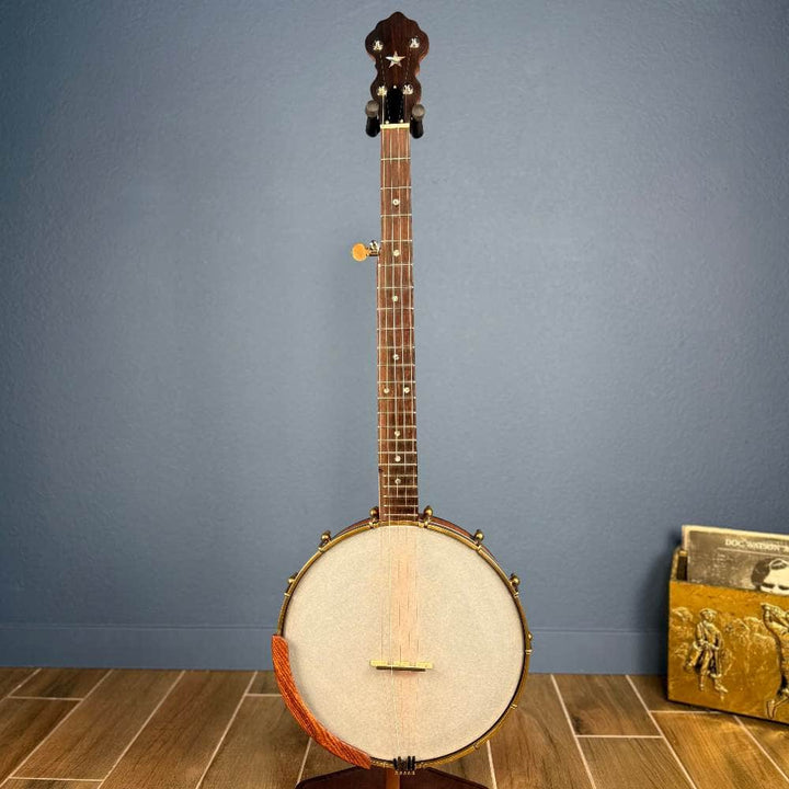 Starr Limited Edition 12" Maple 5-String Openback Banjo with 14 Brackets & Custom Peghead Starr Banjos 5 String Openback Banjo