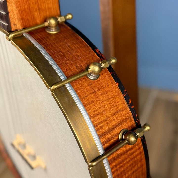 Starr Limited Edition 12" Maple 5-String Openback Banjo with 14 Brackets & Custom Peghead Starr Banjos 5 String Openback Banjo