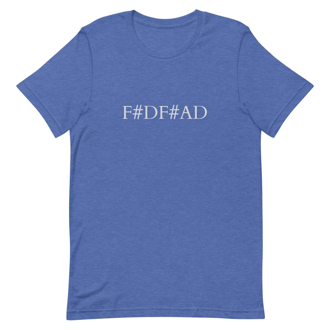 Tuning Tees - D Tuning - F#DF#AD Banjo Studio T-Shirts Heather True Royal / S