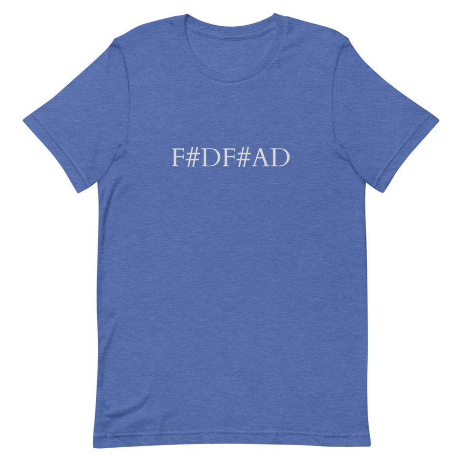 Tuning Tees - D Tuning - F#DF#AD Banjo Studio T-Shirts Heather True Royal / S