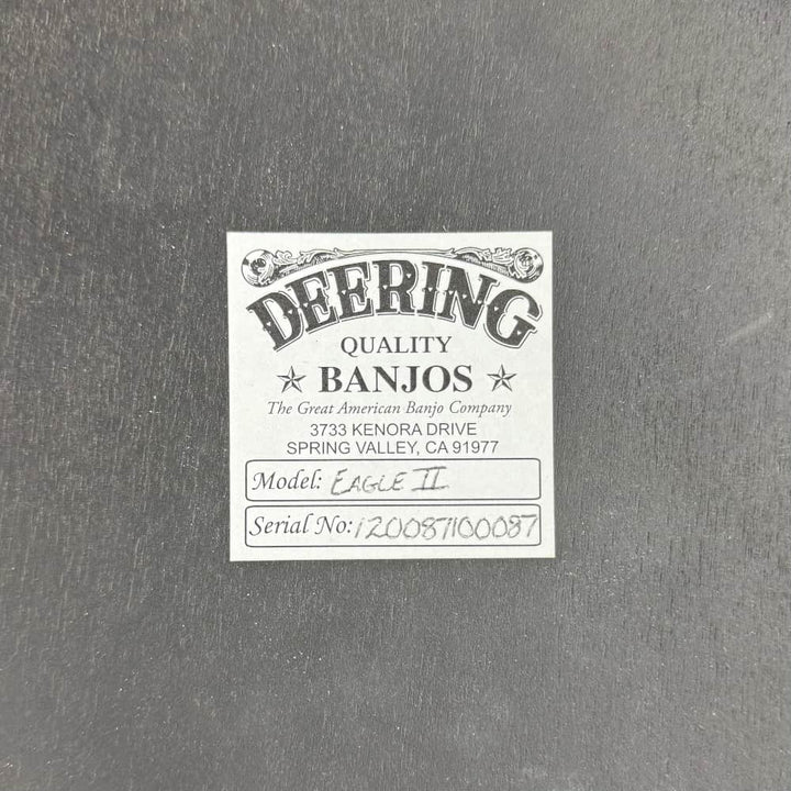 Used Deering Eagle II 5-String Banjo 2015 Deering 5 String Banjos