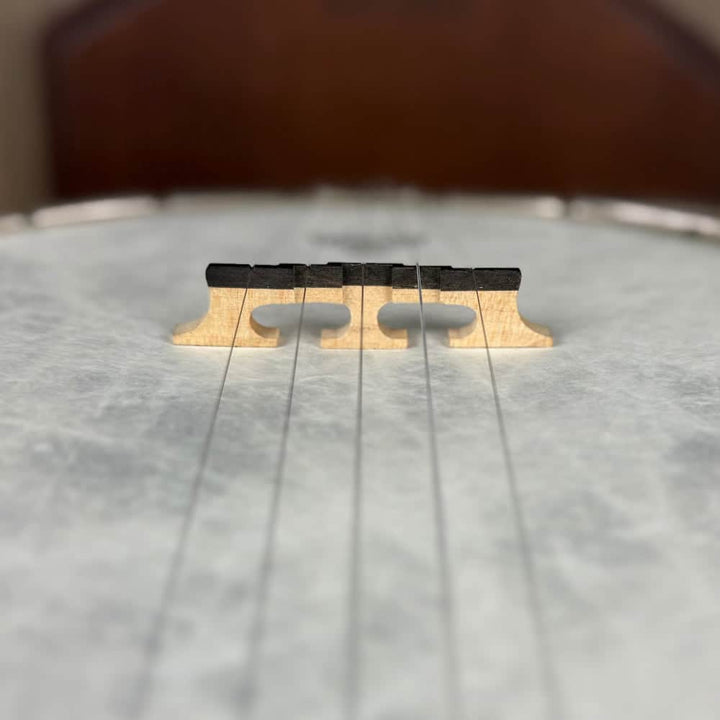 Used Ome Juniper Deluxe Silver Bell Tone Ring 5-string Openback Banjo Banjo Studio