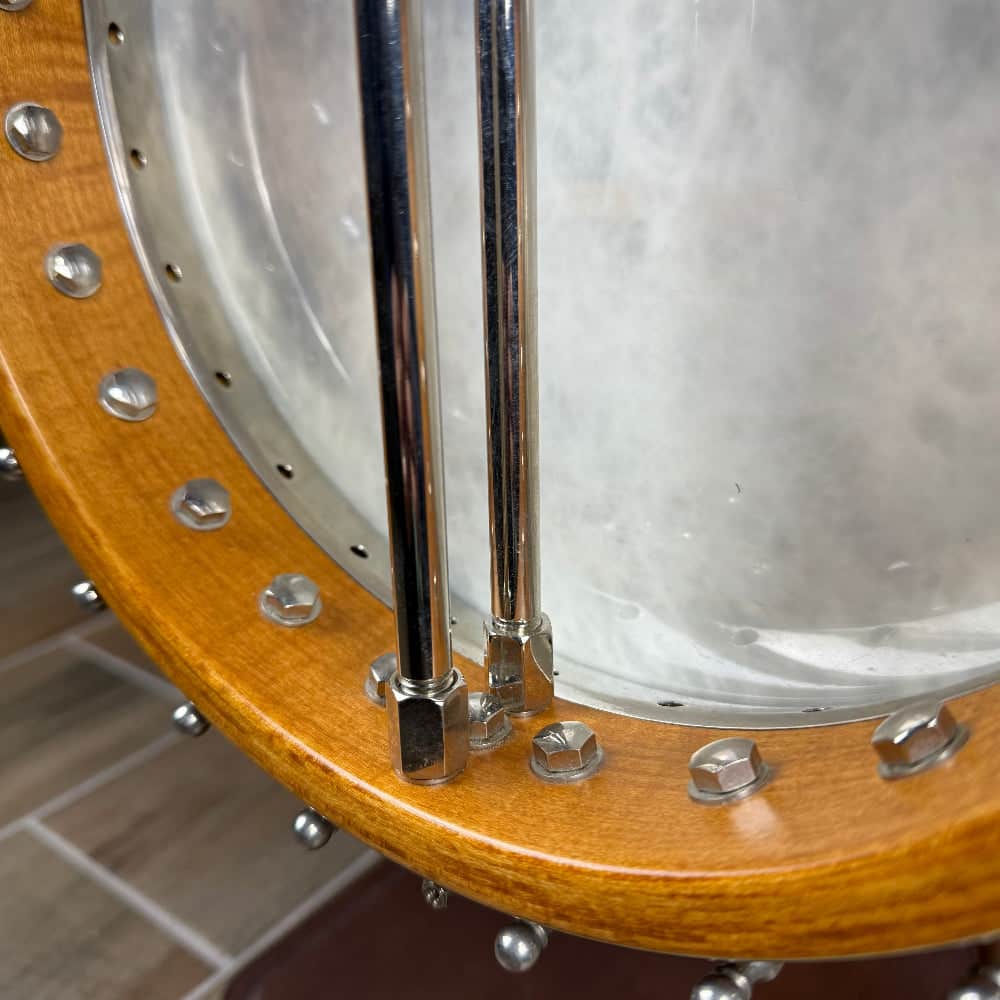 Used Ome Juniper Deluxe Silver Bell Tone Ring 5-string Openback Banjo Banjo Studio