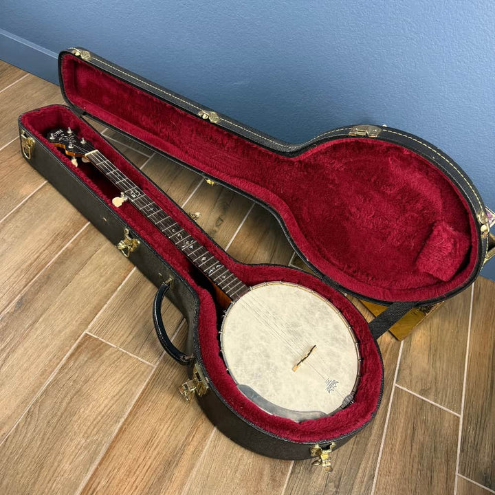 Used Ome Juniper Deluxe Silver Bell Tone Ring 5-string Openback Banjo Banjo Studio
