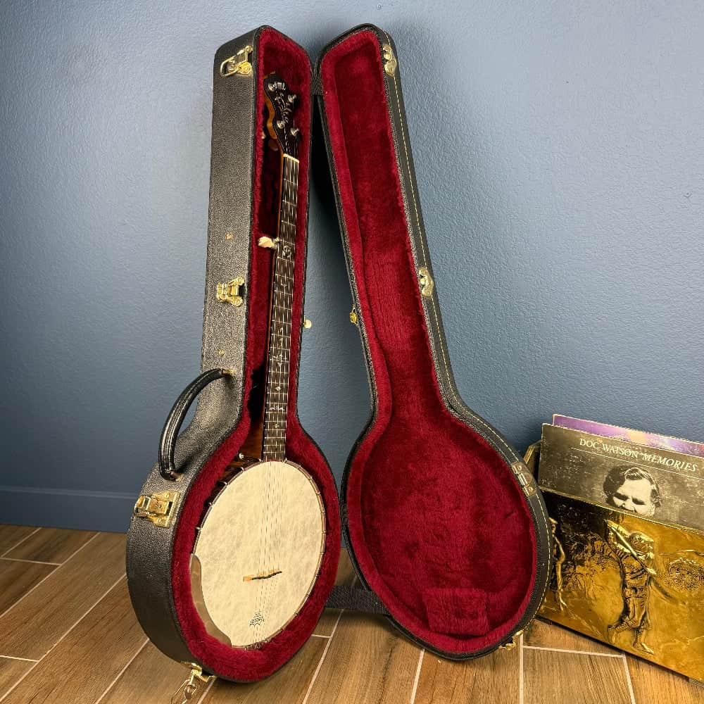 Used Ome Juniper Deluxe Silver Bell Tone Ring 5-string Openback Banjo In Case