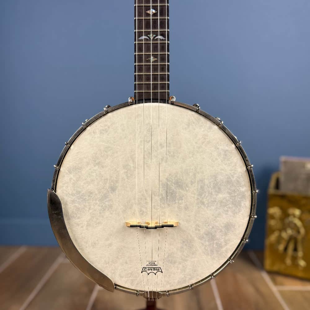 Used Ome Juniper Deluxe Silver Bell Tone Ring 5-string Openback Banjo Banjo Studio