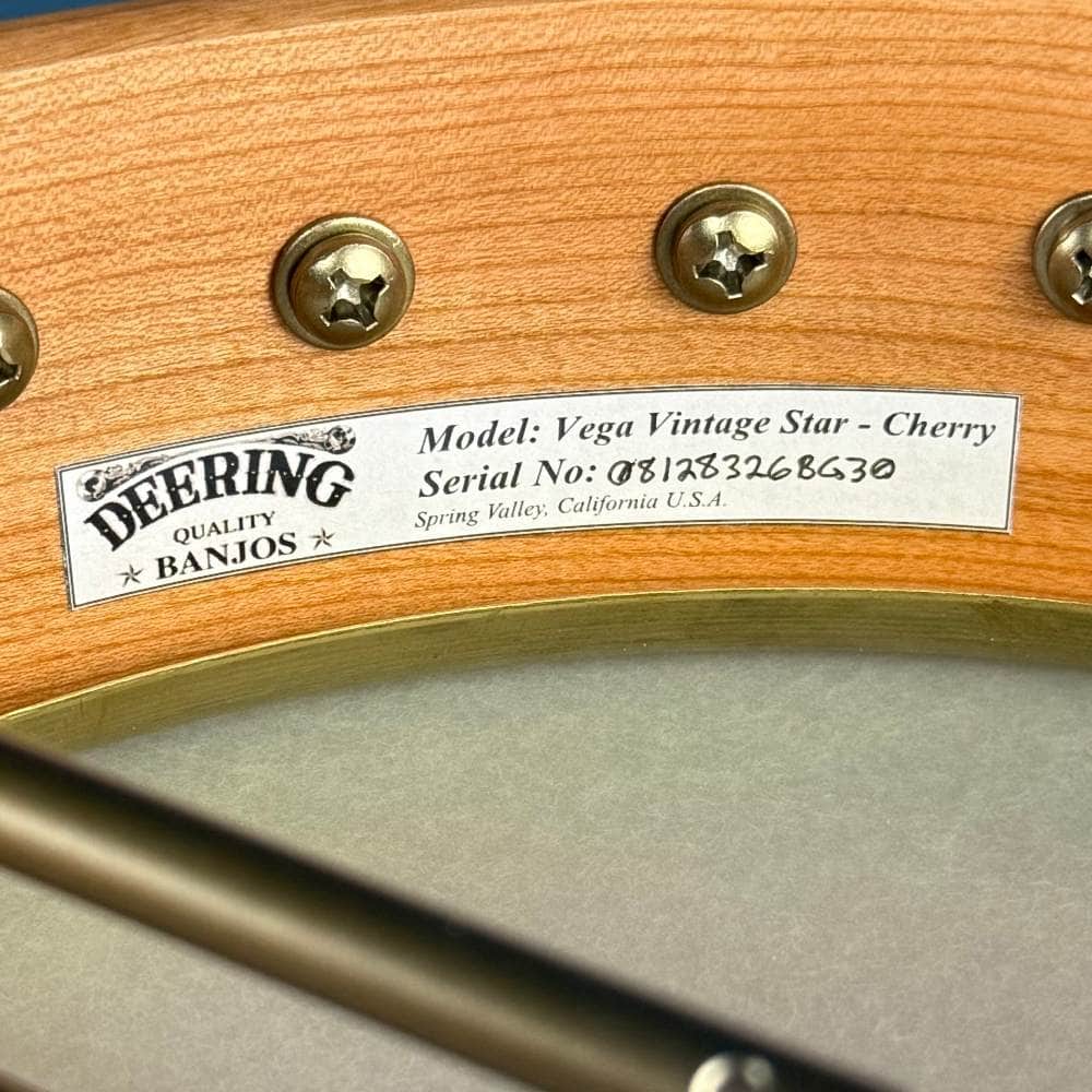 Vega Vintage Star Cherry Banjo Vega 5 String Banjos