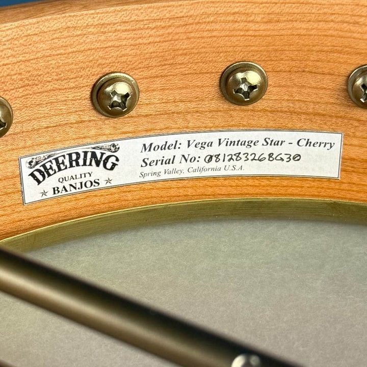Vega Vintage Star Cherry Banjo Vega 5 String Banjos