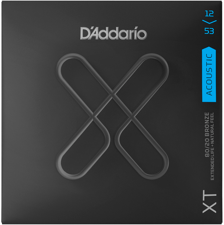 D'Addario XT Acoustic Strings, Light, 12-53 D'Addario Guitar Strings