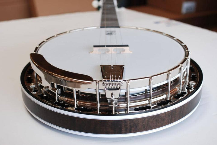 Deering 24 Fret John Hartford Banjo with -06- Bell Bronze Tone Ring Deering 5 String Banjos Default