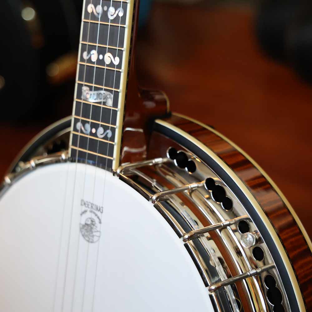 Deering Banjo Company Calico 5-String Banjo With 3 Spikes With Hardshell  Case