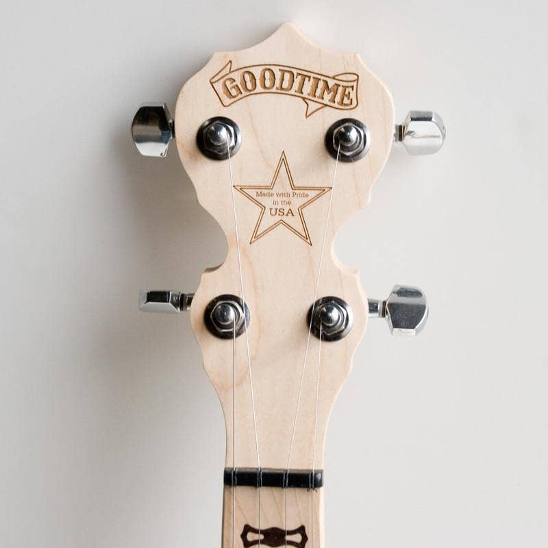 Deering Goodtime 5-String Banjo peghead