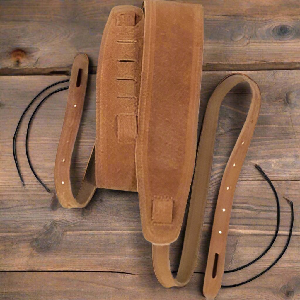 Levy's Leather Brown Suede Banjo Strap (MS14) Levy's Leathers Banjo Straps