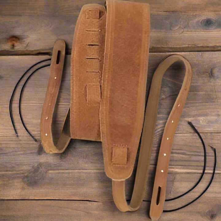 Levy's Leather Brown Suede Banjo Strap (MS14) Levy's Leathers Banjo Straps