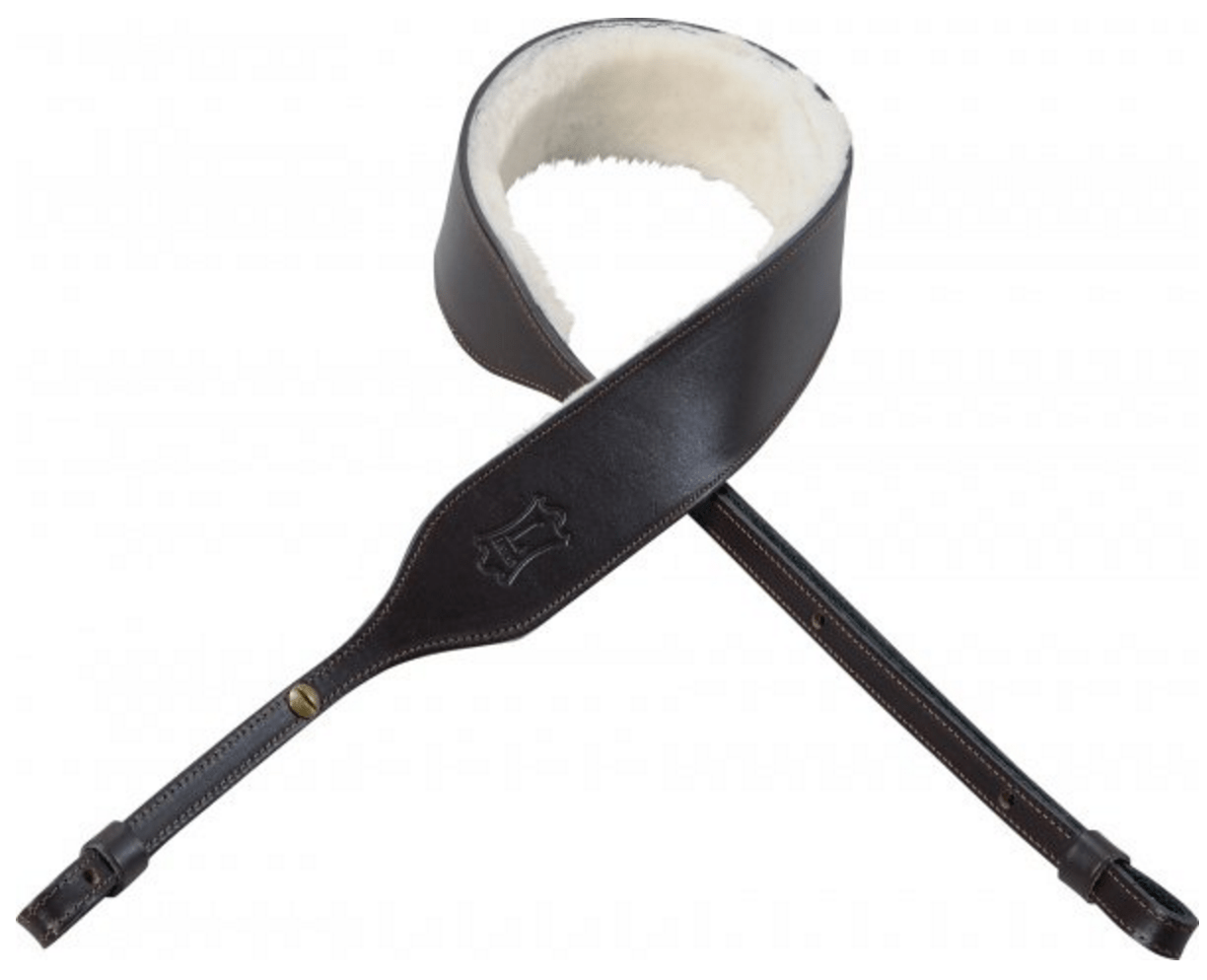 Levy's Leather Sheepskin Padded Banjo Strap (PMB32) Levy's Leathers Banjo Straps