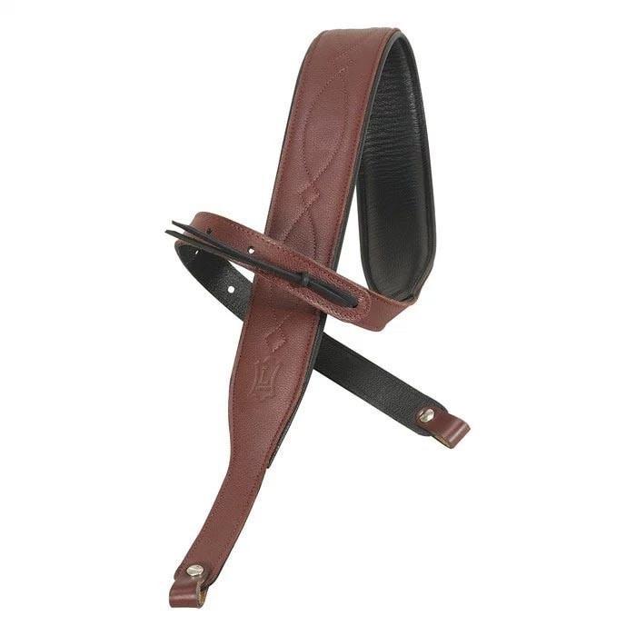 Levy's Padded Garmet Leather Banjo Strap Levy's Leathers Banjo Straps