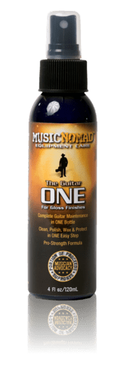 MusicNomad The Guitar ONE - All in 1 Cleaner, Polish, Wax for Gloss Finishes 4oz. - Banjo Studio