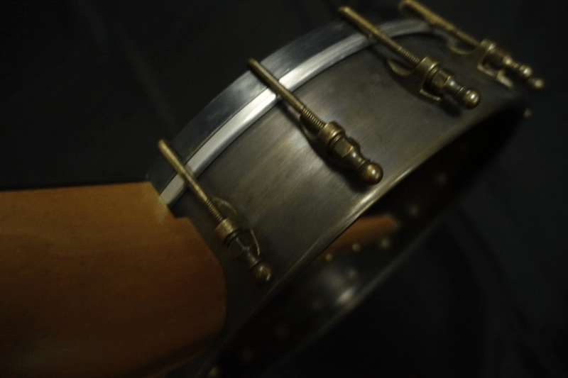 Pisgah Walnut Rambler Dobson A-Scale Banjo with Antique Brass Hardware Pisgah 5 String Banjos