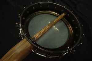 Pisgah Walnut Rambler Dobson A-Scale Banjo with Antique Brass Hardware Pisgah 5 String Banjos