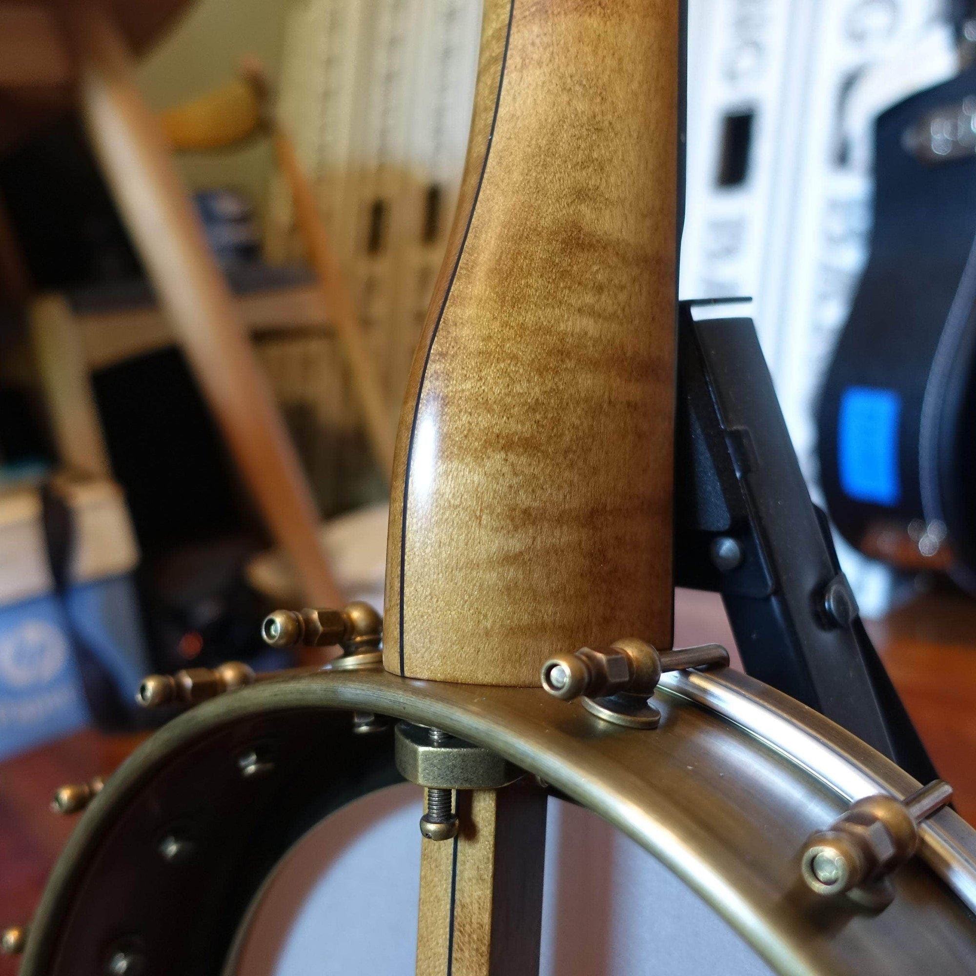 Rickard 11" Antiqued Brass Spunover Banjo with Dobson Tone Ring Banjo Studio