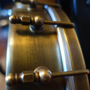 Rickard 11" Antiqued Brass Spunover Banjo with Dobson Tone Ring Banjo Studio