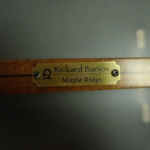 Rickard Maple Ridge 12" Banjo with Antiqued Brass Hardware Rickard 5 String Banjos