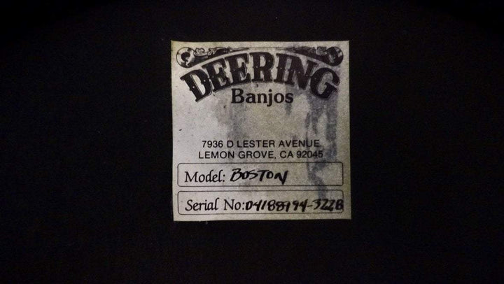 Used Deering Boston 5 String Banjo Deering Banjo Company 5 String Banjos
