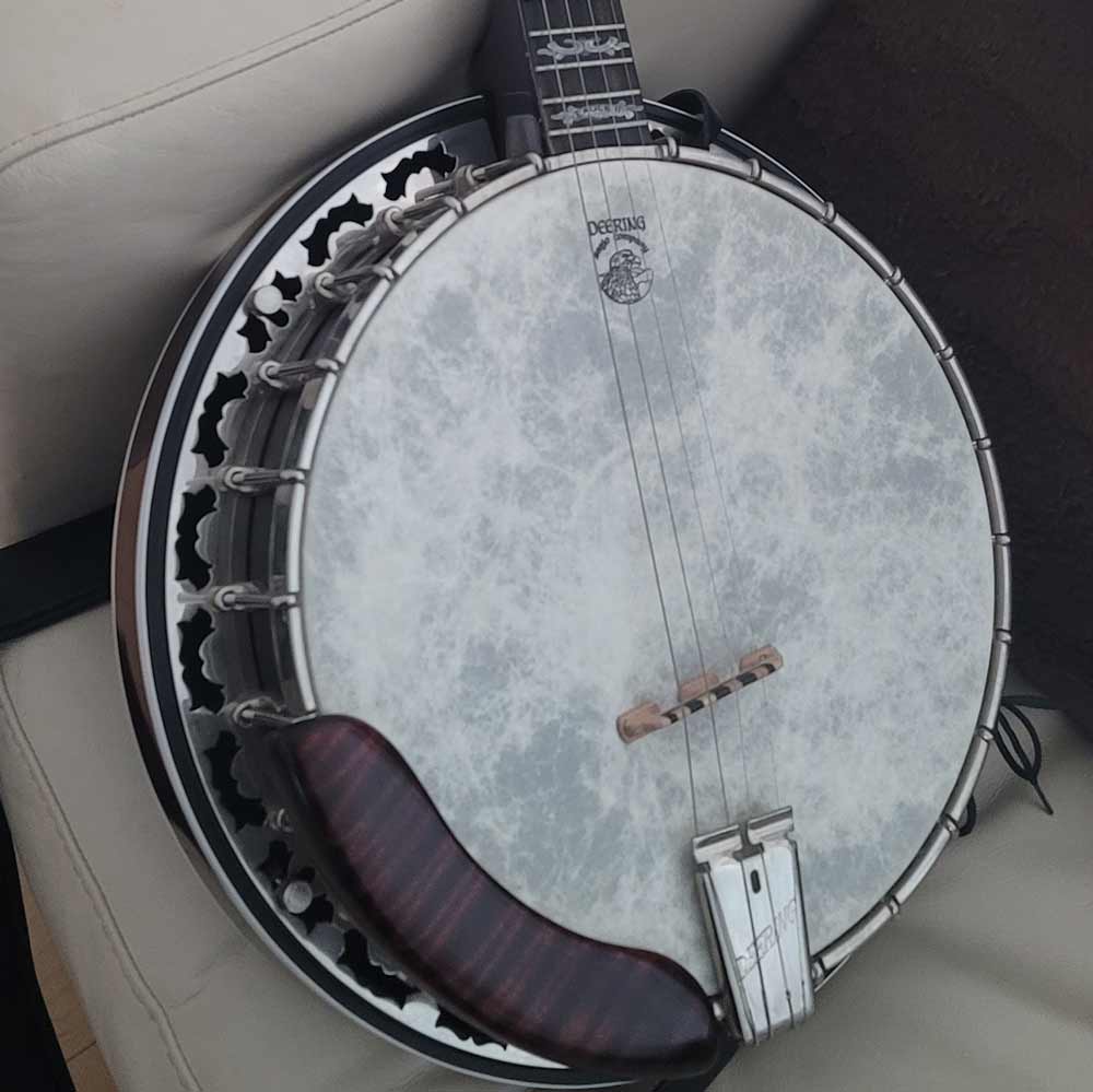 Used Deering Eagle II 19-Fret Tenor Banjo with Fiberskyn Head Deering 4 String Banjos