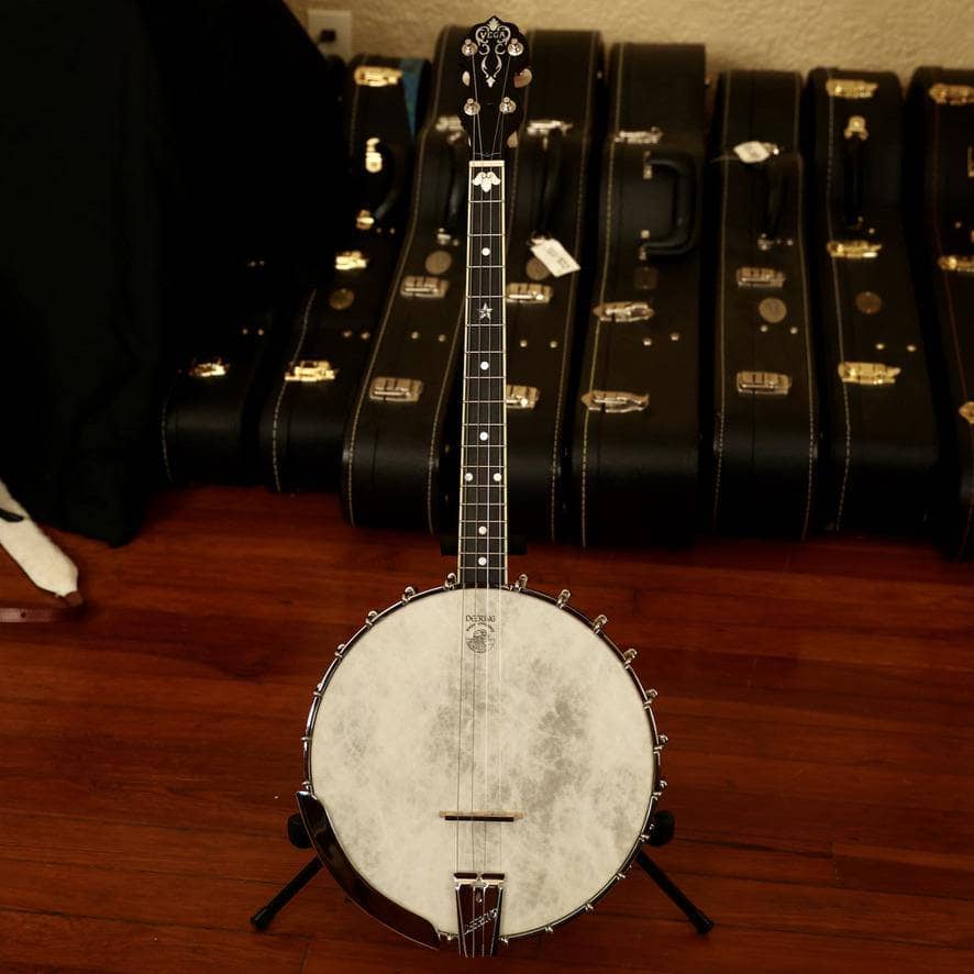 Vega #2 Tubaphone 17 Fret Tenor Banjo Deering 4 String Banjos Default